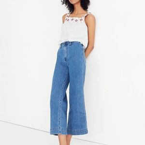 Madewell Petite Emmett Wide-leg Crop Jeans Size 26